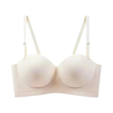 Imagem de Sutiã Ajustável Sem Alças, Meia Taça, Sem Costura, Sem Aro, Sexy, Com 