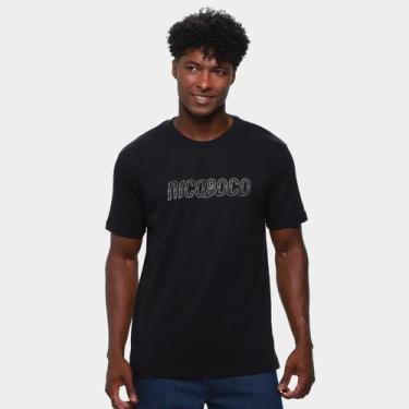 Imagem de Camiseta Nicoboco Vine Masculina, Preto, G