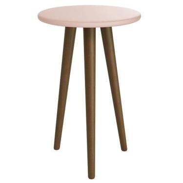 Imagem de Mesa De Canto Theo Rosa Amadeirado - Reller