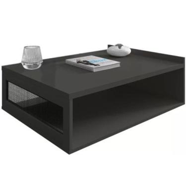 Imagem de Mesa de Centro Para Sala de Estar Arcade Cinza Régio Mobler