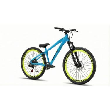 Imagem de Bicicleta Aro 26 Freeride GTA Rebel 1X1 Freio a Disco, Azul 1
