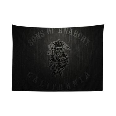 Imagem de Tapeçarias De Parede Boêmias Son of Anarchy American Crime Tv Mandala 