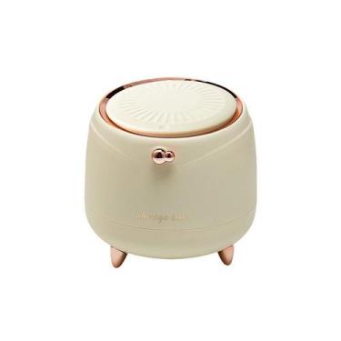 Imagem de Mini lixeira de mesa elegante bege com tampa de prensa 340g - taiyuank