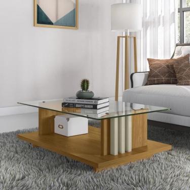 Imagem de Mesa de Centro Frizz 90 cm Para Sala Madetec - MADETEC MVEIS, Cumaru/O