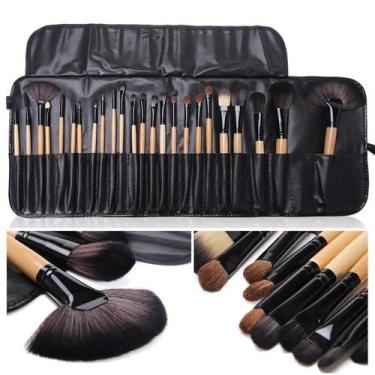 Imagem de Conjunto de pincéis de maquiagem Professional Cosmetics, 24 unidades c