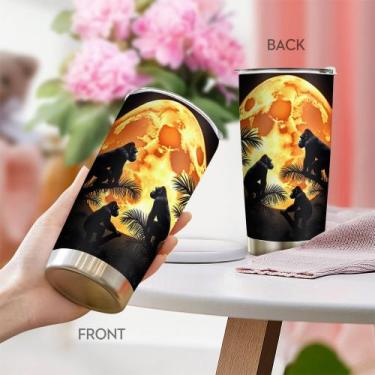 Imagem de Caneca de viagem Oasisdream Tumbler 600ml de aço inoxidável com tampa