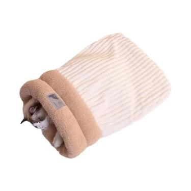 Imagem de Saco De Dormir Aconchegante E Quente Para Gatos, Tipo Toca Fechada, Pa