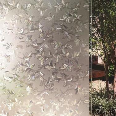 Imagem de Adesivo Sem Cola para Box Janela Vidro Ramo de Folhas 200x60cm - Open 