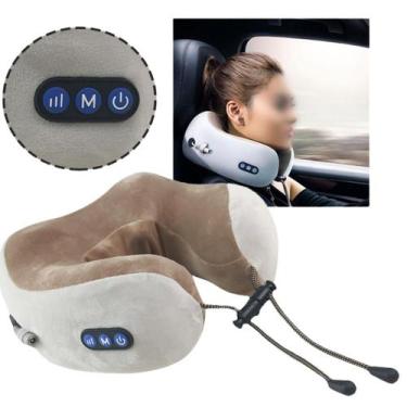 Imagem de Almofada Massageadora de Pescoço Lombar Massageador Bivolt - bigeterdy