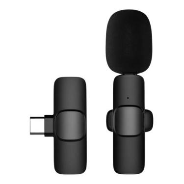 Imagem de Microfone Lapela Compacto Sem Fio USB C - MDM