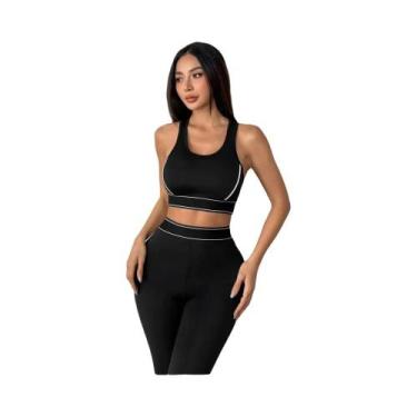 Imagem de Conjunto De Roupas De Verão Femininas Em 2 Peças, Top Regata E Calças 
