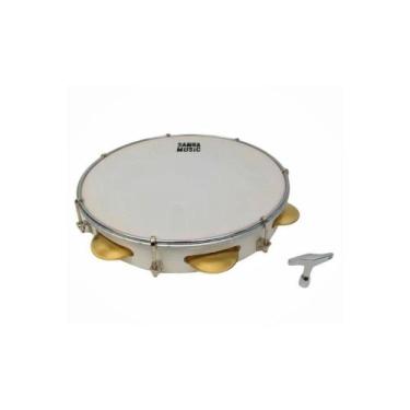 Imagem de Pandeiro phx samba music profissional pele leitosa 10 mad pvc