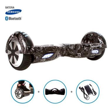 Imagem de Hoverboard 6,5" Las Vegas Black Marca HoverboardX USA Bateria Samsung 