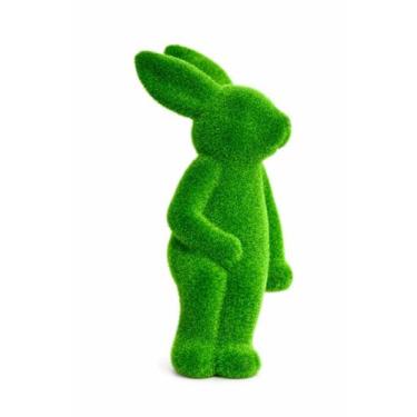 Imagem de Decoração Coelho Verde Musgo - 45cm - 1 UN - Tokdacasa