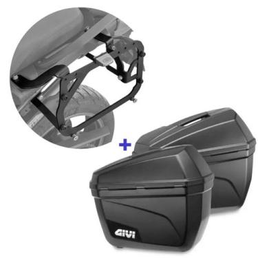 Imagem de Par Baú E22 Givi + Suporte Baú Lateral Bmw F750gs/F850gs 2018+ Scam Sp