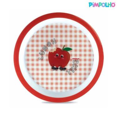 Imagem de Pratinho Pimpolho Infantil Original  Prato Raso Leve Resistente Colori