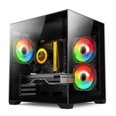 Imagem de PC Gamer Skill Aquarium, AMD Ryzen 7 5700G, 16GB, Geforce RTX 4060 8GB, SSD 1TB M.2, Fonte 600W 80 Plus, Preto SKA030