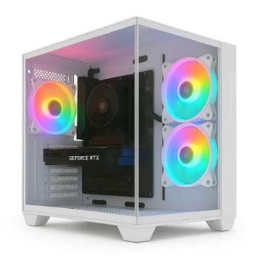 Imagem de PC Gamer Skill Aquarium, AMD Ryzen 5 5600GT, 16GB , Radeon Vega 7, SSD 512GB M.2, Fonte 500w, Branco SKA051