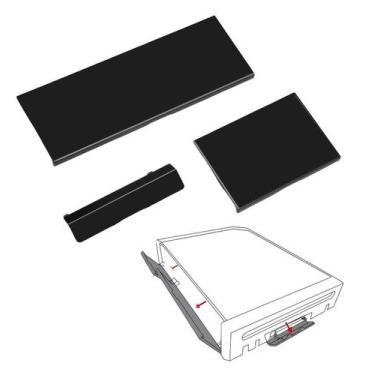 Imagem de Kit 3 Tampas De Porta Slot Para Nintendo Wii - Preta - TechBrasil