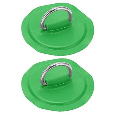 Imagem de CHICIRIS Remendo em D de aço inoxidável, D inflável para barco e canoa, emblema D para prancha de surfe para barcos infláveis (verde)