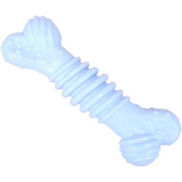 Imagem de Brinquedo Odontopet Osso Júnior Azul para Cães Filhotes - Tam. Único