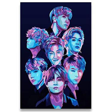 Imagem de Poster Decorativo 42cm x 30cm A3 Brilhante K-pop BTS