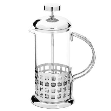 Imagem de Cafeteira Francesa French Press Inox E Vidro 350 Ml Casa Cha
