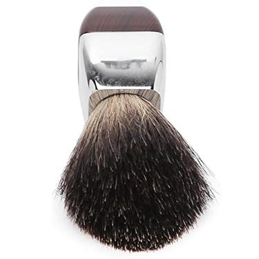 Imagem de Escova de barbear portátil, segura e ecológica para aumentar a espuma cabelo macio escova de barba ergonômica amigável à pele para viagens em casa para salão de cabeleireiro