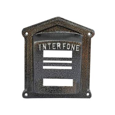 Imagem de Protetor Interfone Caixa Alumínio Fundido N02Prata Craqueado