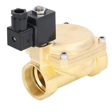 Imagem de Válvula Solenóide de Ar Normalmente Fechada G2 Polegada Rosca Fêmea Válvula Solenóide de Óleo de Alta Pressão Para Conexão AC 220V