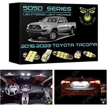 Imagem de Fyre Flys 9 peças de luzes interiores LED brancas para Toyota Tacoma 6000K 5050 Kit de embalagem e ferramenta de instalação