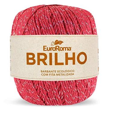 Imagem de Barbante Vermelho com Fio Prata, 400 grs, 406 Mts, Euroroma
