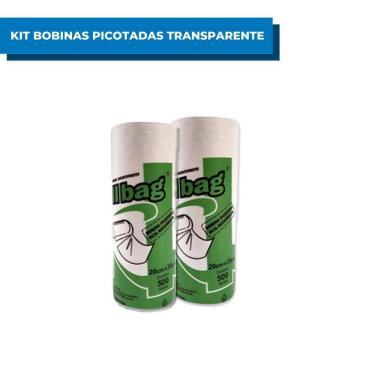 Imagem de Kit Com 2 Bobinas Picotadas Transparente Para Frutas 20X35
