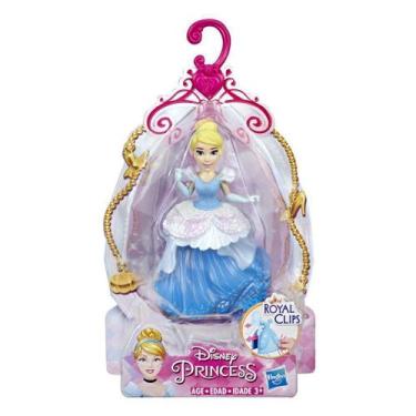 Imagem de Mini Boneca Princesas Disney Royal Clips 10cm Hasbro