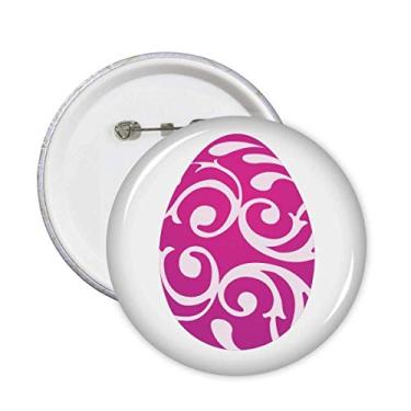 Imagem de Broche de broche de design de ovo roxo festival religião de páscoa decoração acessório 5 peças