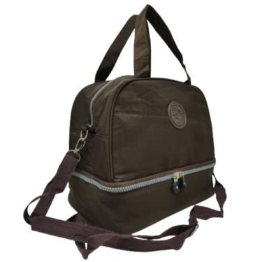 Imagem de Bolsa Lancheira Térmica 2 Compartimentos Quente E Frio Y3390 (MARROM)