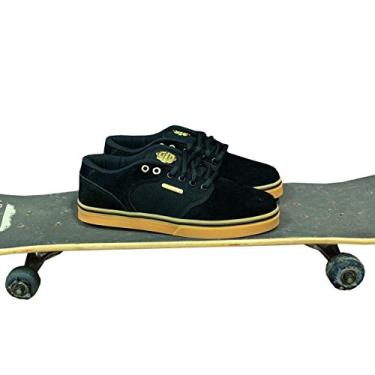 tenis preto com sola marrom feminino