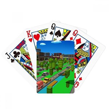 Imagem de DIYthinker Quebra-cabeça de desenho animado ChickenGo Pixel Game Poker Baralho Presente de mesa