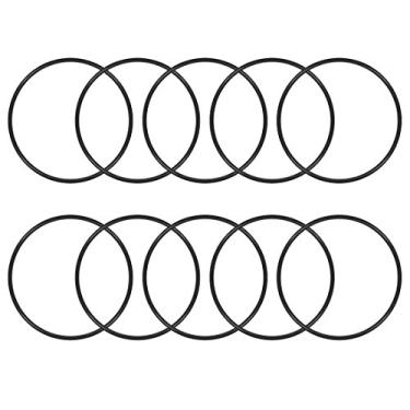Imagem de uxcell Anéis de Vedação O-Rings de Borracha Nitrilada 45-70mm OD 2mm, Preto, 10 Unidades