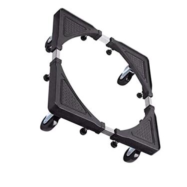 Imagem de TEHAUX Suporte Móvel De Roda Base De Arruela Base De Geladeira Com Rodas Máquina De Lavar Roupa Carrinho Máquina De Lavar Roupa Motor Rolo Móvel Aço Inoxidável Mini Fundo Da Geladeira