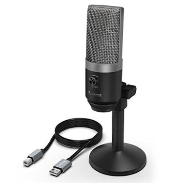Imagem de Microfone Fifine USB, microfone de PC para computadores Mac e Windows, otimizado para gravação, Twitch de transmissão, dublagem, podcasts para YouTube, Skype Chats-K670