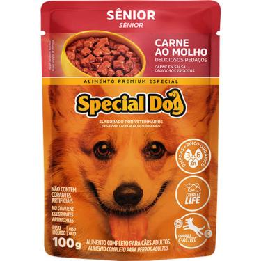 Imagem de Ração Úmida Special Dog Sachê Carne para Cães Sênior - 100 g