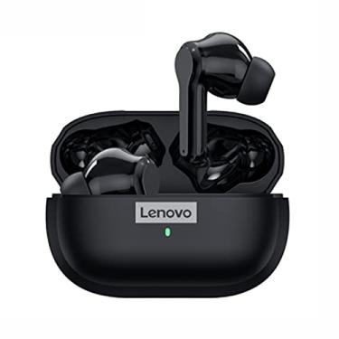 Imagem de Lenovo LP1S TWS Bluetooth 5 .0 Fone de ouvido com redução de ruído intra-auricular HIFI Low Tone Touch Stereo Headset sem fio para smartphone(preto)