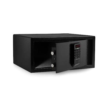 Imagem de Cofre Eletrônico Grande Visor Digital Senha Para Notebook, Forkis, FK-CF020 preto