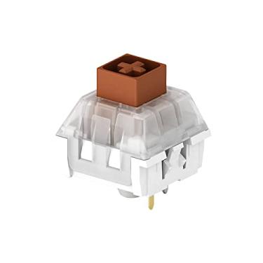 Imagem de Interruptor de caixa marrom Kailh para teclado mecânico de jogos com 3 pinos montado/RGB/SMD à prova d'água MX Lever Switch (108 peças marrom)