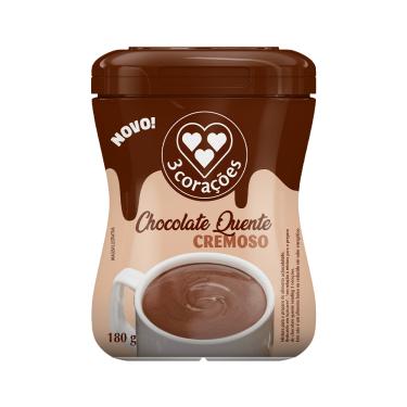 Imagem de Chocolate Quente Cremoso 3 Corações Pote 180g