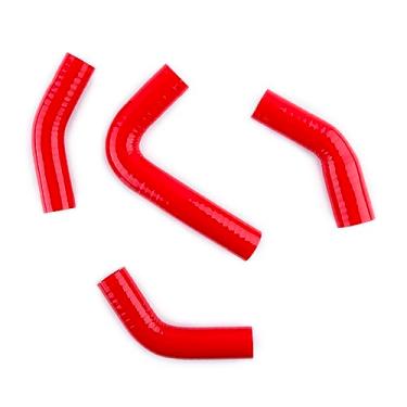Imagem de JOIUYOLJ Kit de mangueira de radiador de silicone de 3 camadas compatível com Yamaha RD RZ 350 YPVS... (vermelho)