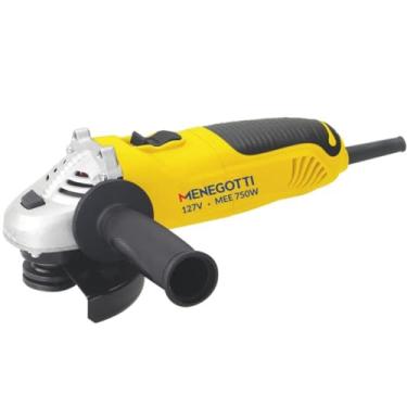 Imagem de Esmerilhadeira Angular 750W 4.1/2” (115mm) 127V Menegotti – Rosca M14, 13.300 RPM, Uso Semiprofissional