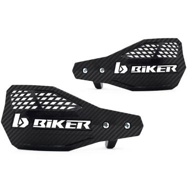 Imagem de Protetor de Mão Biker Carbon A1R Preto/Branco