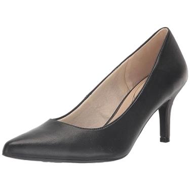 Imagem de LifeStride Sapato feminino Sevyn, Preto liso, 10 Wide
